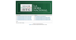 Desktop Screenshot of lahoranacional.gob.mx